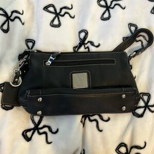 Tignanello black shoulder purse